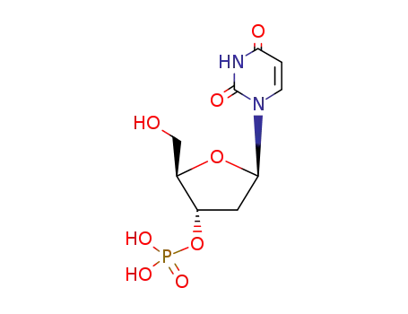 Molecular Structure of 31697-38-8 (3'-Uridylic acid, 2'-deoxy-)