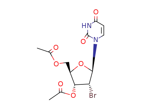 Molecular Structure of 19325-92-9 (Uridine, 2'-bromo-2'-deoxy-, 3',5'-diacetate)