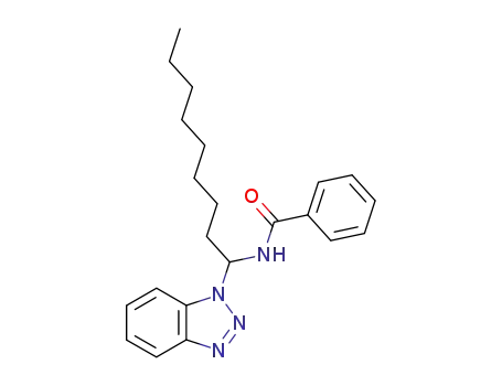 Molecular Structure of 117067-50-2 (N-(1-Benzotriazol-1-yl-nonyl)-benzamide)