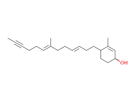 7-methyl-13-(2-methyl-4-hydroxy-2-cyclohexenyl)-trans,trans-6,10-tridecadien-2-yne