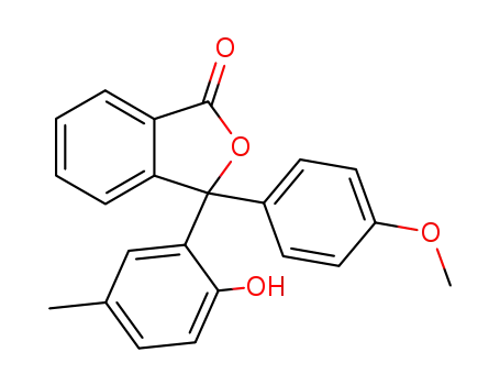 3-(2-hydroxy-5-methyl-phenyl)-3-(4-methoxy-phenyl)-3<i>H</i>-isobenzofuran-1-one