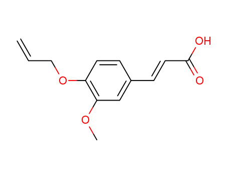Molecular Structure of 115375-24-1 ((E)-3-(4-(allyloxy)-3-methoxyphenyl)acrylic acid)