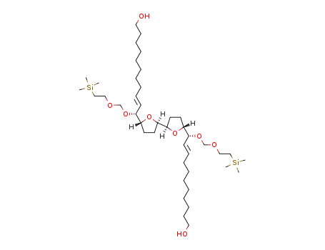 (E)-(R)-11-{(2R,5R,2'R,5'R)-5'-[(E)-(R)-11-Hydroxy-1-(2-trimethylsilanyl-ethoxymethoxy)-undec-2-enyl]-octahydro-[2,2']bifuranyl-5-yl}-11-(2-trimethylsilanyl-ethoxymethoxy)-undec-9-en-1-ol