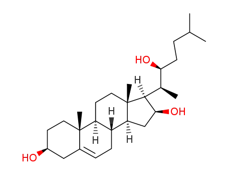 Molecular Structure of 116261-14-4 (Cholest-5-ene-3,16,22-triol,(3b,22R)- (9CI))