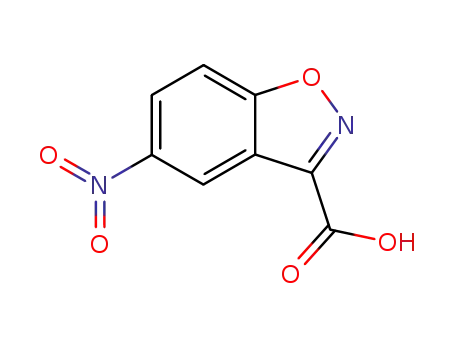 Molecular Structure of 28691-51-2 (5-nitro-3-carboxybenzisoxazole)