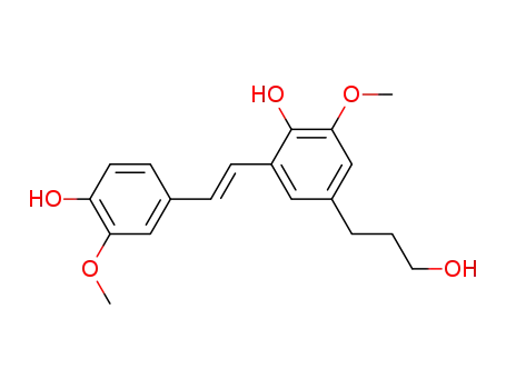 2,4'-dihydroxy-3,3'-dimethoxy-5-(3-hydroxypropyl)stilbene