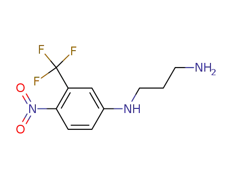 Molecular Structure of 1032995-12-2 (N-(3-aminopropyl)-3-(trifluoromethyl)-4-nitrobenzenamine)