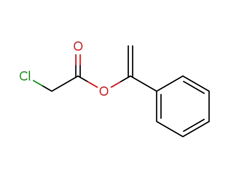Molecular Structure of 84553-33-3 (Acetic acid, chloro-, 1-phenylethenyl ester)