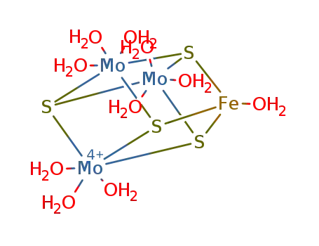 MoMo<sub>2</sub>FeS<sub>4</sub>(H<sub>2</sub>O)10<sup>(4+)</sup>