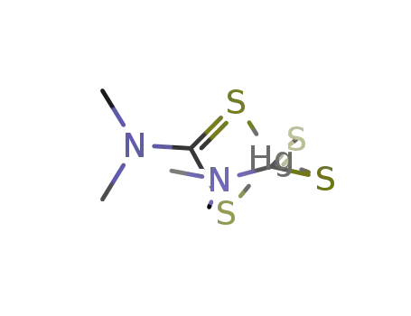 Molecular Structure of 15415-64-2 (Mercuric dimethyl dithiocarbamate)