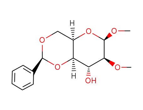 Molecular Structure of 20770-90-5 (methyl 4,6-O-benzylidene-2-O-methylhexopyranoside)