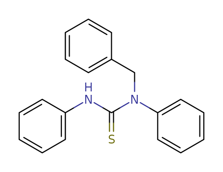Thiourea,N,N'-diphenyl-N-(phenylmethyl)- cas  3053-39-2