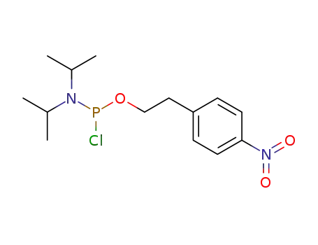 Molecular Structure of 153120-90-2 (2-(4-nitrophenyl)ethyl diisopropylphosphoramidochloridite)