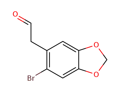 2-{5-bromobenzo[d][1,3]dioxol-6-yl}acetaldehyde