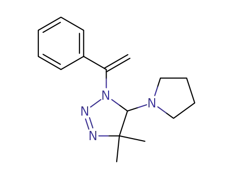 5,5-dimethyl-3-(1-phenylvinyl)-4-(1-pyrrolidinyl)-Δ<sup>1</sup>-1,2,3-triazoline