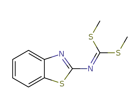 Molecular Structure of 76423-99-9 (dimethyl N-(1,3-benzothiazol-2-yl) dithio imidocarbonate)