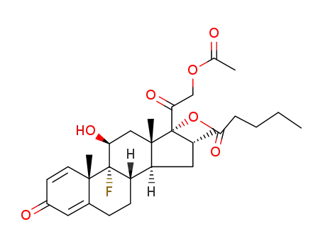 9α-fluoro-11β,17α,21-trihydroxy-16α-methylpregna-1,4-diene-3,20-dione 17-valerate 21-acetate