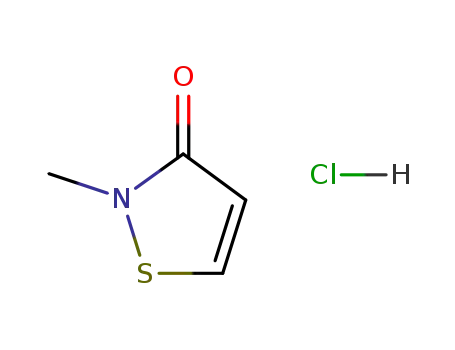 Molecular Structure of 26172-54-3 (2-Methyl-4-isothiazolin-3-one hydrochloride)