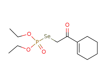 Selenophosphoric acid Se-(2-cyclohex-1-enyl-2-oxo-ethyl) ester O,O'-diethyl ester