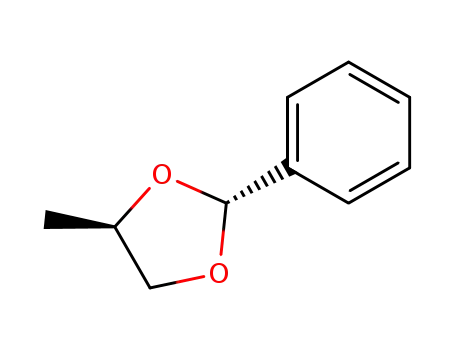 Molecular Structure of 5932-73-0 (1,3-Dioxolane, 4-methyl-2-phenyl-, (2R,4S)-rel-)