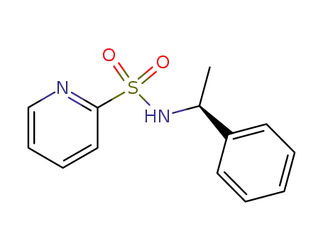 Molecular Structure of 872874-24-3 (2-Pyridinesulfonamide, N-[(1S)-1-phenylethyl]-)