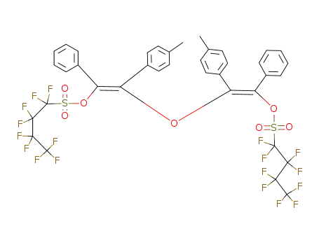 Bis<2-(nonafluorbutylsulfonyloxy)-2-phenyl-1-(4-tolyl)vinyl>ether