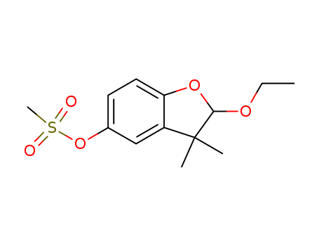 5-Benzofuranol,2-ethoxy-2,3-dihydro-3,3-dimethyl-, 5-methanesulfonate