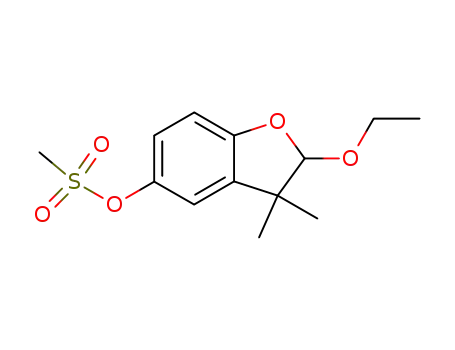(+-)-2-ETHOXY-2,3-DIHYDRO-3,3-DIMETHYL-5-BENZOFURANYLMETHANESULPHONATE