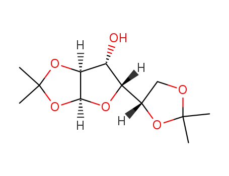 Molecular Structure of 79943-22-9 (1,2:5,6-DI-O-ISOPROPYLIDENE-ALPHA-L-GLUCOFURANOSE)