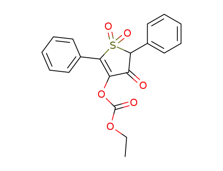 Molecular Structure of 69828-35-9 (4-ethoxycarbonyloxy-3-oxo-2,5-diphenyl-2,3-dihydrothiophene 1,1-dioxide)