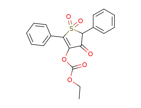 4-ethoxycarbonyloxy-3-oxo-2,5-diphenyl-2,3-dihydrothiophene 1,1-dioxide