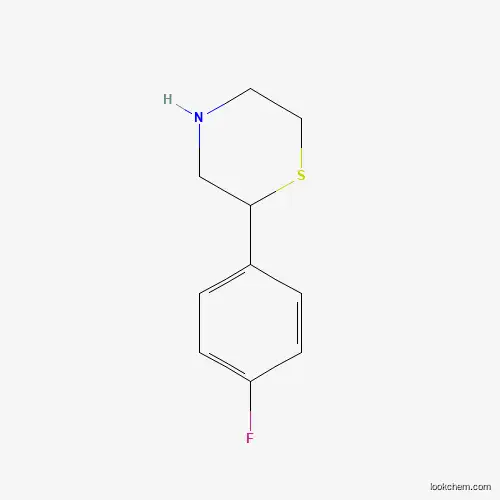Molecular Structure of 1001940-38-0 (2-(4-Fluorophenyl)thiomorpholine)