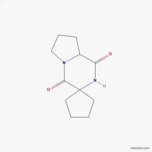 Molecular Structure of 106025-30-3 (spiro[6,7,8,8a-tetrahydro-2H-pyrrolo[1,2-a]pyrazine-3,1'-cyclopentane]-1,4-dione)
