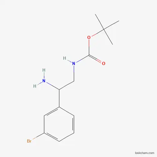 [2-Amino-2-(3-bromo-phenyl)-ethyl]-carbamic acid tert-butyl ester