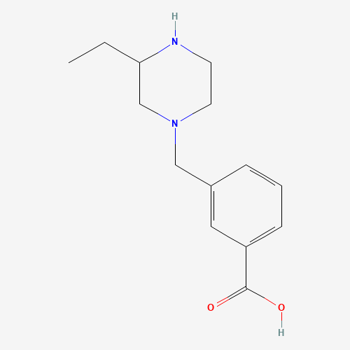 1-(3-carboxyphenyl methyl)-3-ethyl-piperazine