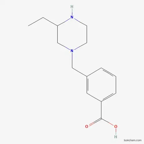 Molecular Structure of 1131622-40-6 (1-(3-Carboxyphenyl methyl)-3-ethyl-piperazine)