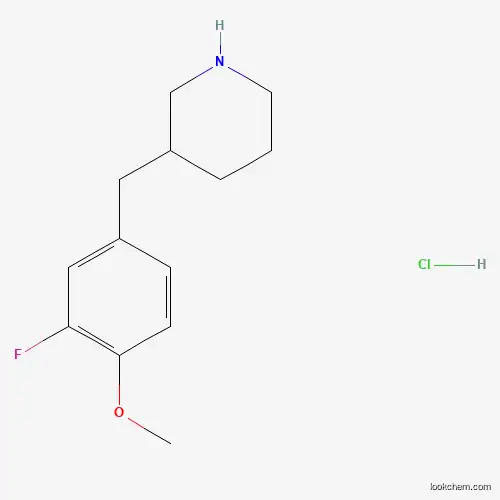 3-(3-FLUORO-4-METHOXY-BENZYL)-PIPERIDINE HYDROCHLORIDE