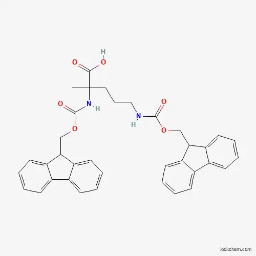 Molecular Structure of 1219207-80-3 (Di-Fmoc-alpha-methyl-DL-ornithine)