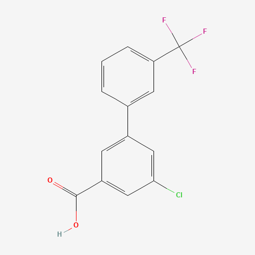 Molecular Structure of 1261582-59-5 (5-Chloro-3-(3-trifluoromethylphenyl)benzoic acid)