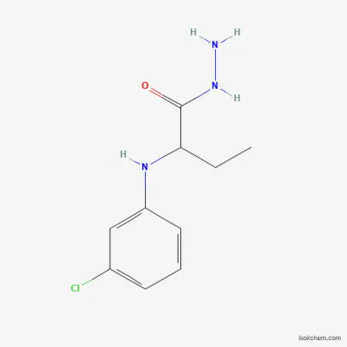 Molecular Structure of 1306738-24-8 (2-[(3-Chlorophenyl)amino]butanohydrazide)