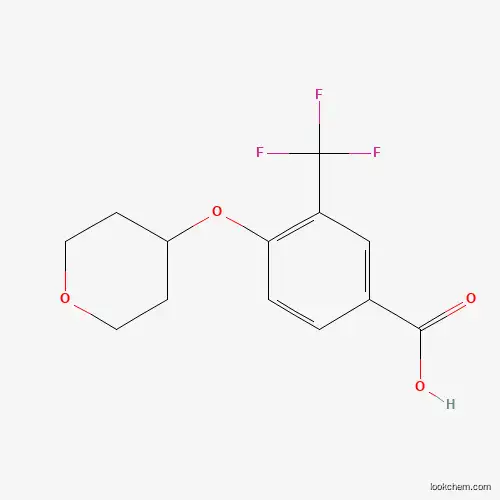 4-(Oxan-4-yloxy)-3-(trifluoromethyl)benzoic acid