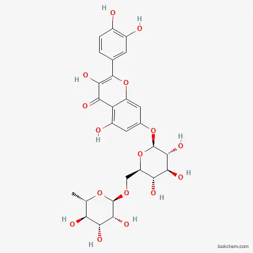 Molecular Structure of 147714-62-3 (Quercetin-7-o-rutinoside)
