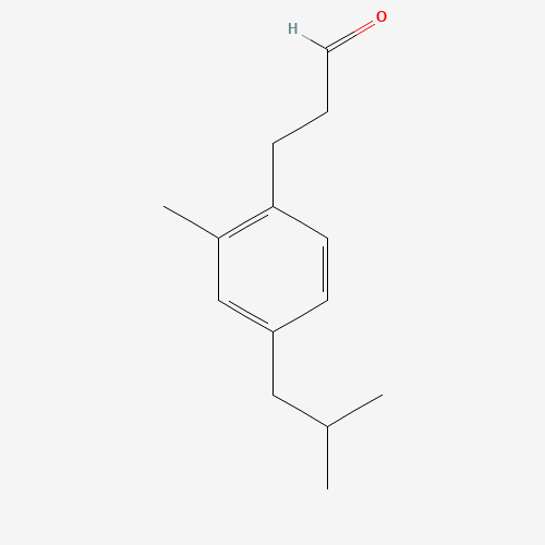 Molecular Structure of 1637294-12-2 (3-(4-Isobutyl-2-methylphenyl)propanal)