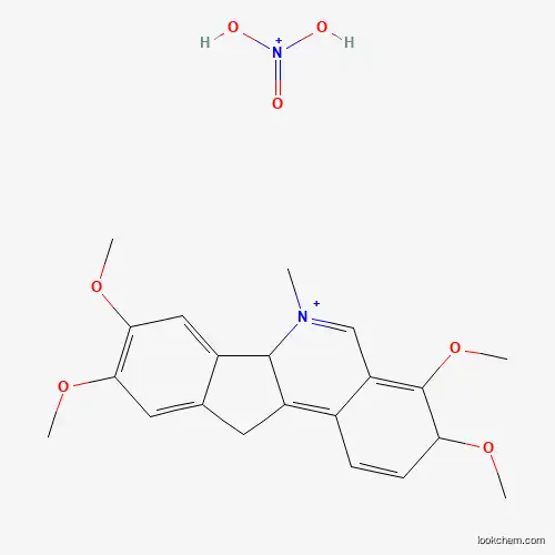 Molecular Structure of 16504-15-7 (dihydroxy(oxo)azanium;3,4,8,9-tetramethoxy-6-methyl-6a,11-dihydro-3H-indeno[1,2-c]isoquinolin-6-ium)