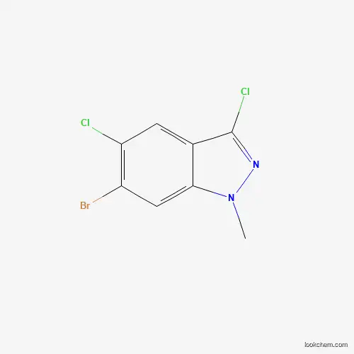 Molecular Structure of 1860028-28-9 (6-Bromo-3,5-dichloro-1-methyl-1H-indazole)