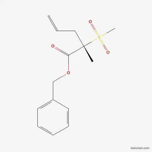Molecular Structure of 1942858-51-6 ((S)-benzyl 2-methyl-2-(methylsulfonyl)pent-4-enoate)