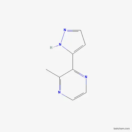Molecular Structure of 195447-81-5 (2-methyl-3-(1H-pyrazol-5-yl)pyrazine)