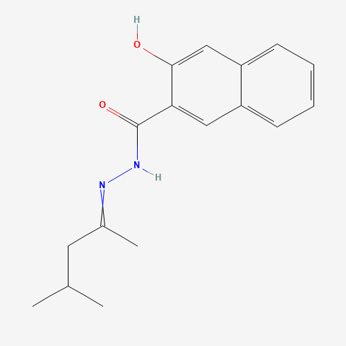 3-hydroxy-N-(4-methylpentan-2-ylideneamino)naphthalene-2-carboxamide