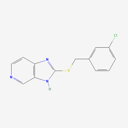 3H-IMIDAZO[4,5-C]PYRIDINE, 2-[[(3-CHLOROPHENYL)METHYL]THIO]-