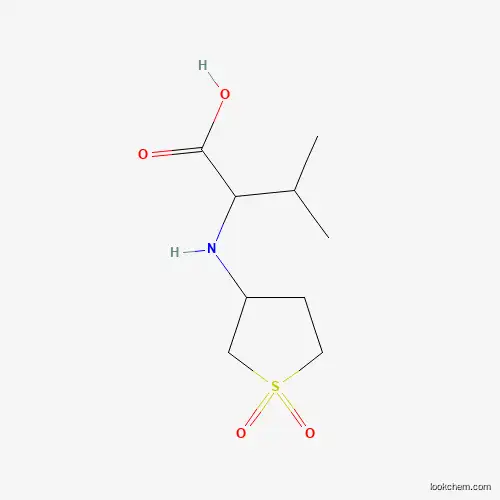 Molecular Structure of 247109-34-8 (2-[(1,1-Dioxothiolan-3-yl)amino]-3-methylbutanoic acid)